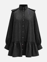 ETRO UTILITY PINSTRIPE SCULPT SHIRT