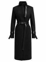 ETRO UTILITY BLACK MELTON COAT