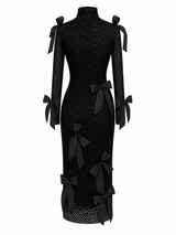 Sable Form Ribbon Lace Dress