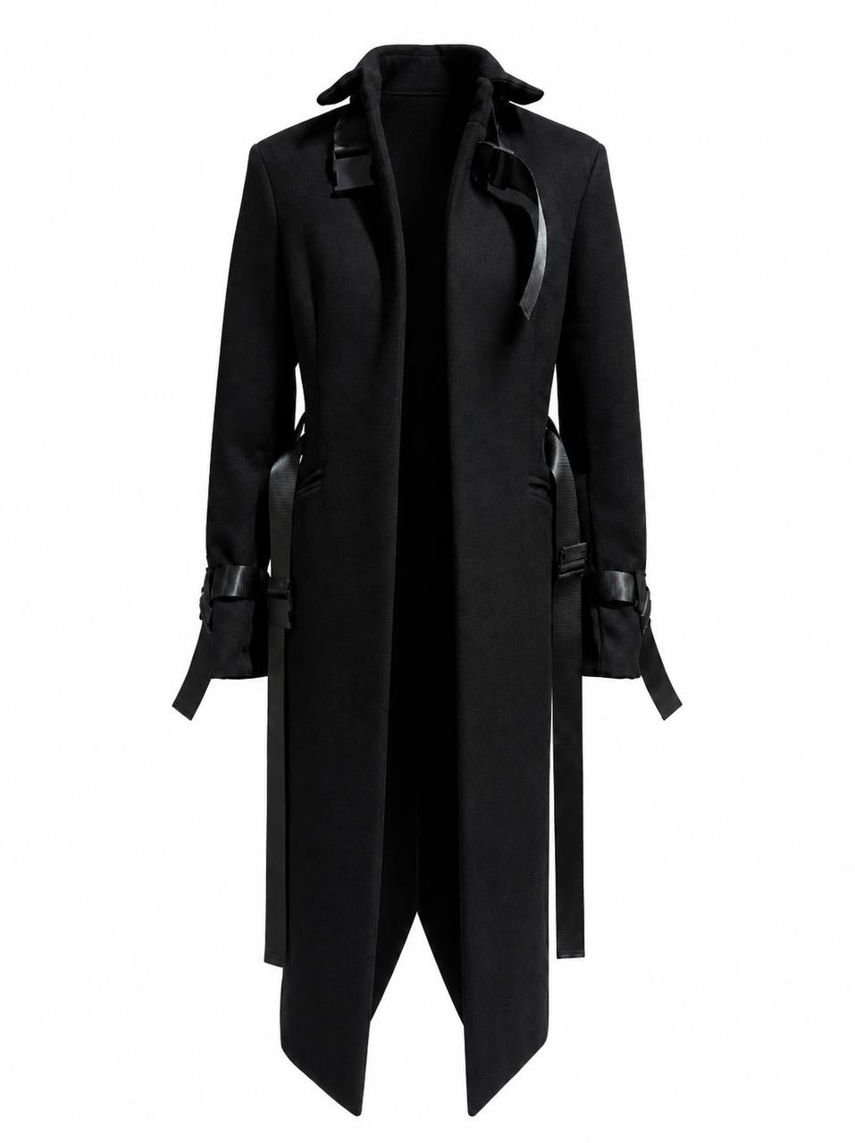 ETRO UTILITY BLACK MELTON COAT