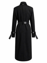 ETRO UTILITY BLACK MELTON COAT