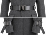MELTON GREY COAT