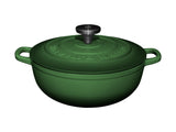 Maxwell & Williams Cast Iron Round Casserole English Racing Green 24cm Gift Boxed