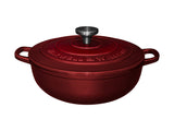 Maxwell & Williams Cast Iron Round Casserole Merlot 26cm Gift Boxed