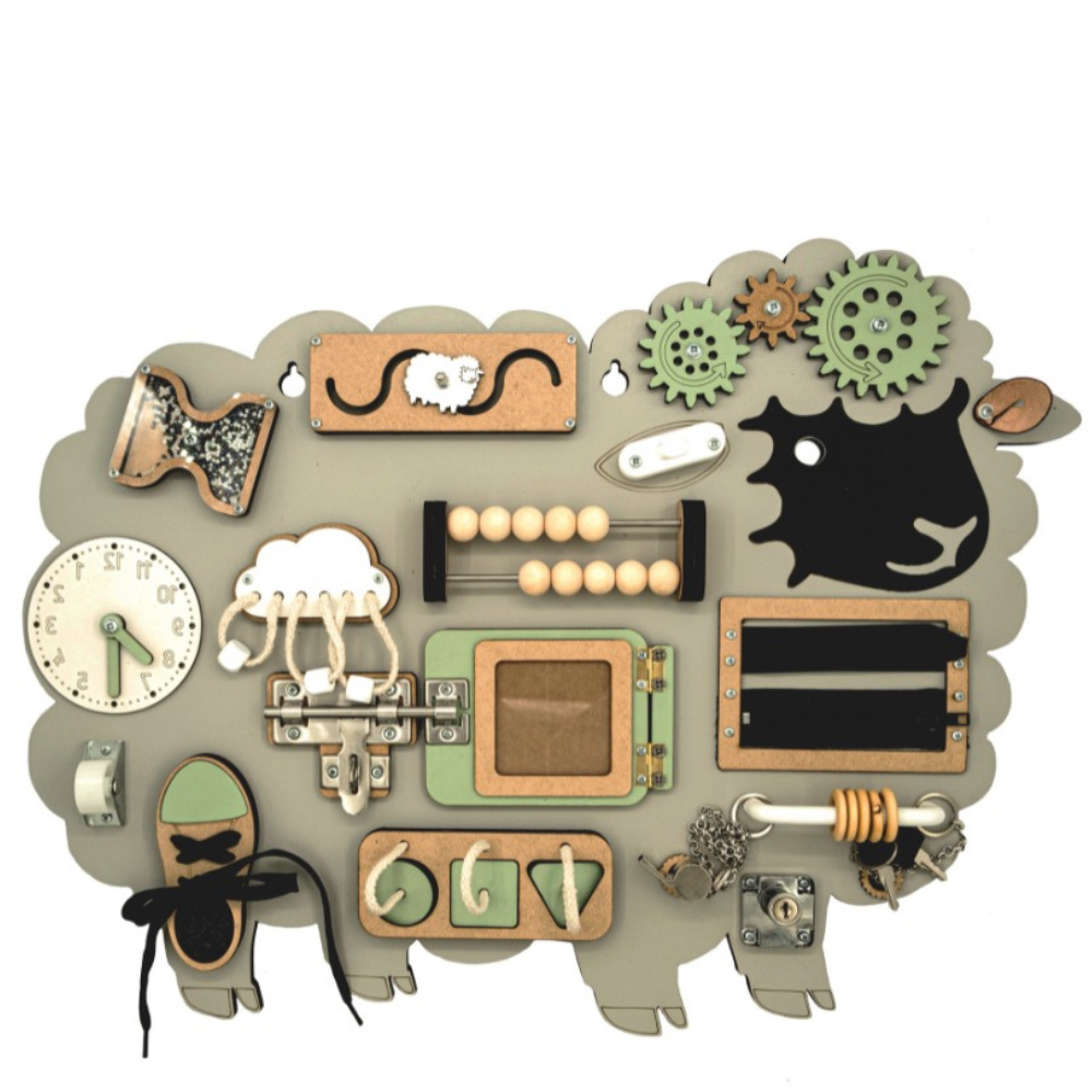 Kiani Originals Wooly the Sheep Busy Board