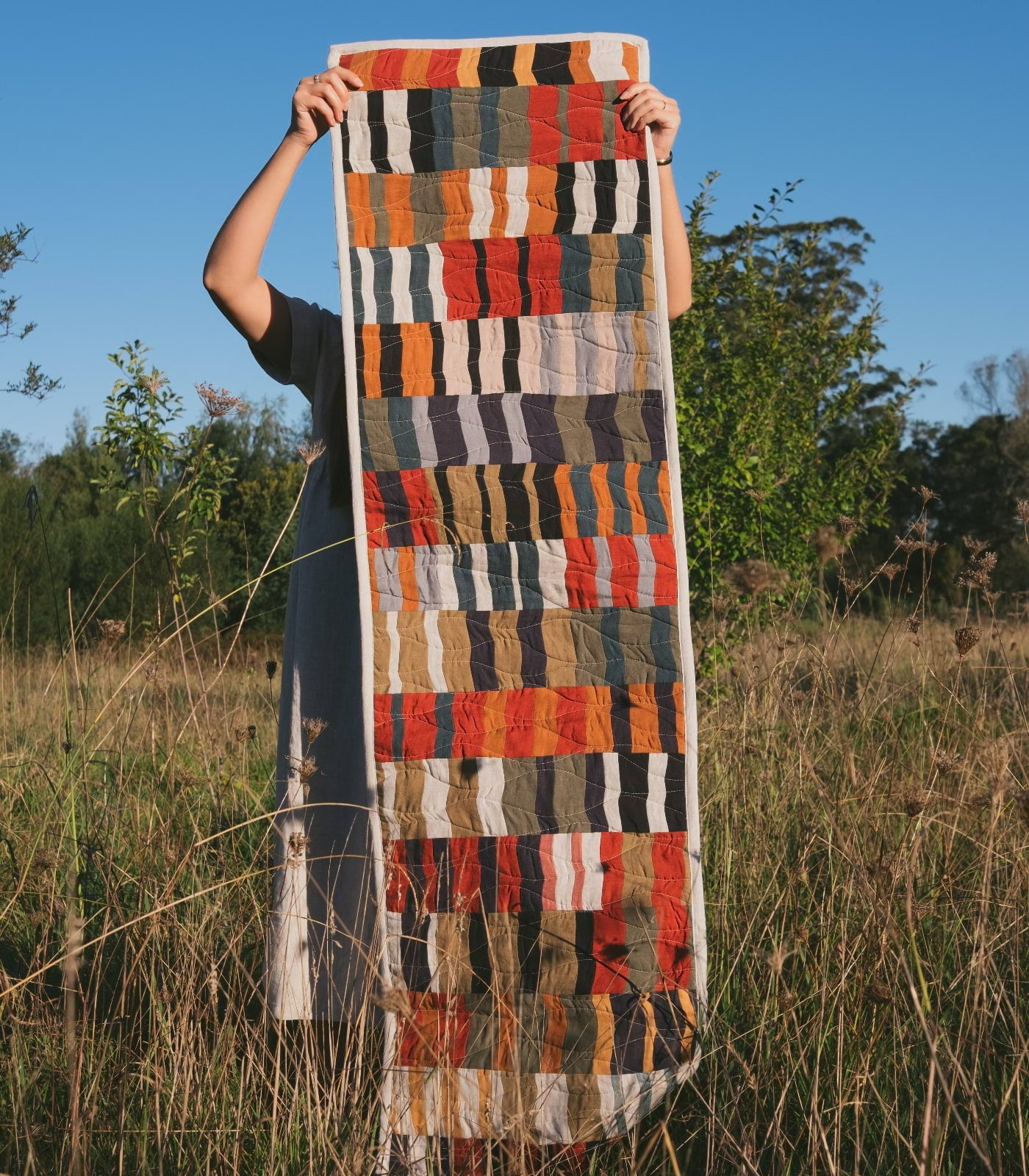 Patchwork Linen Table Runner