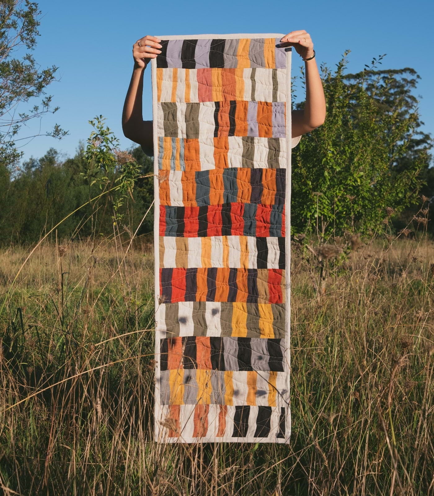 Patchwork Linen Table Runner