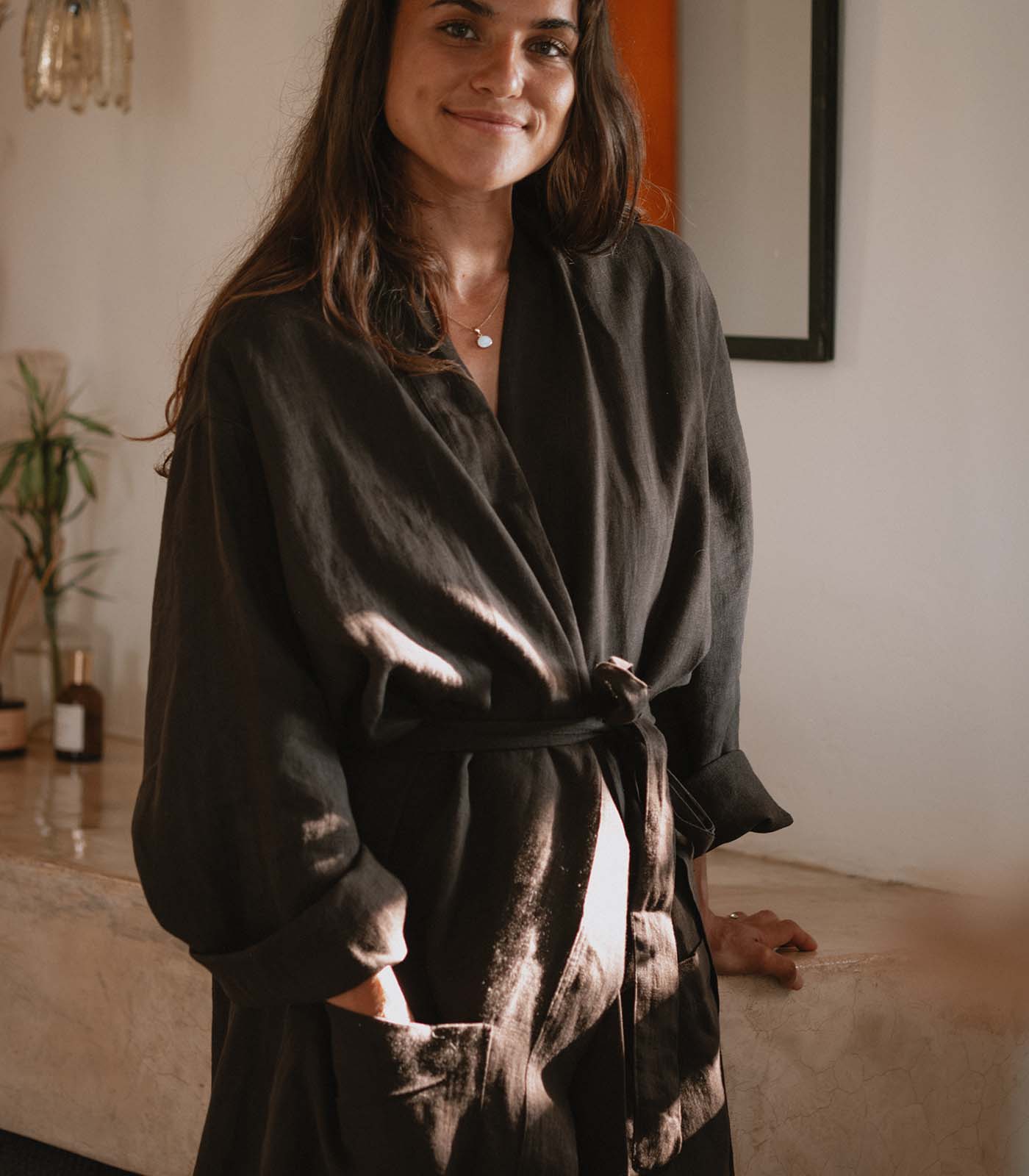 Linen Dressing Gown