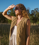 Quilted Linen Vest