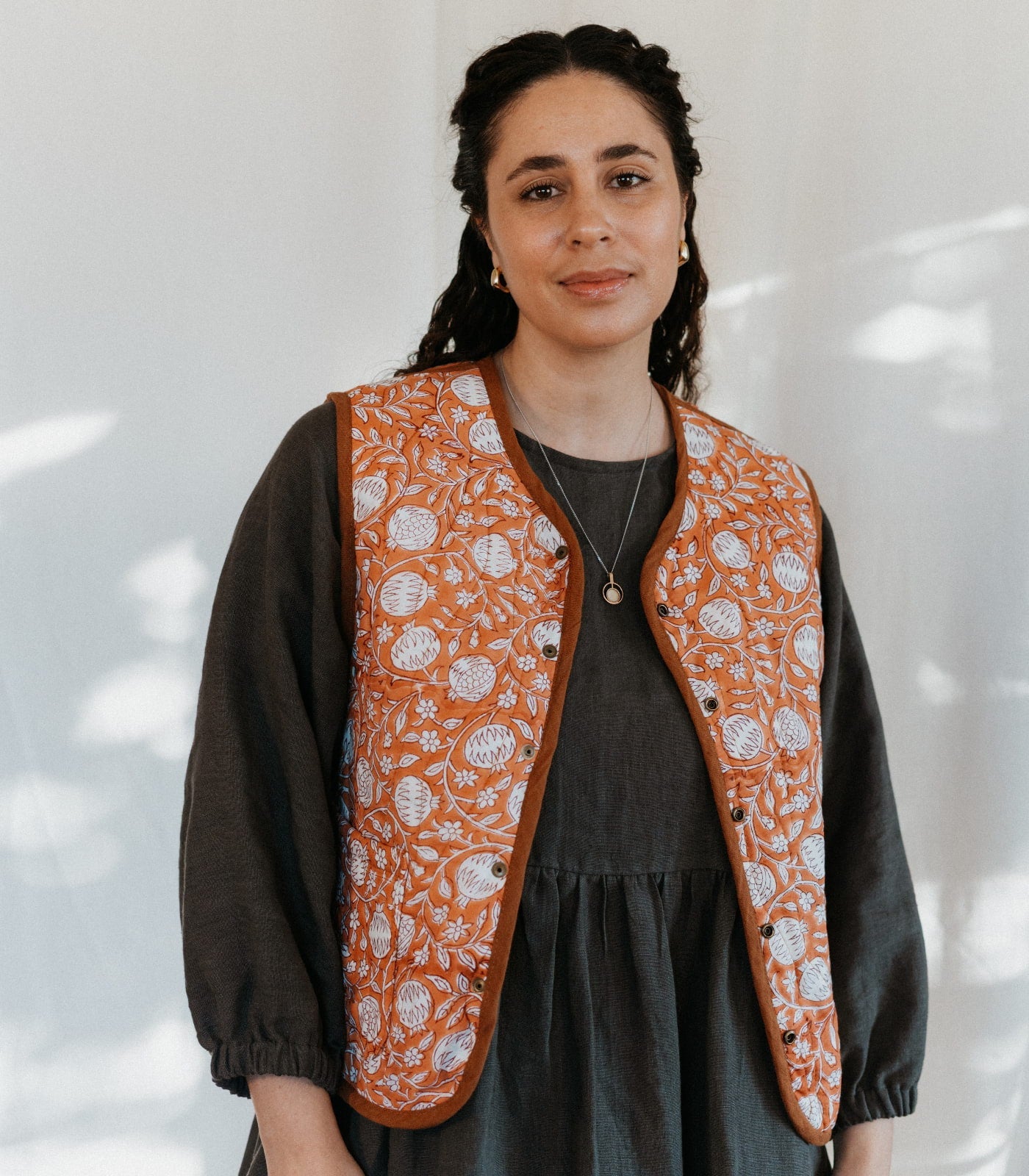 Quilted Linen Vest