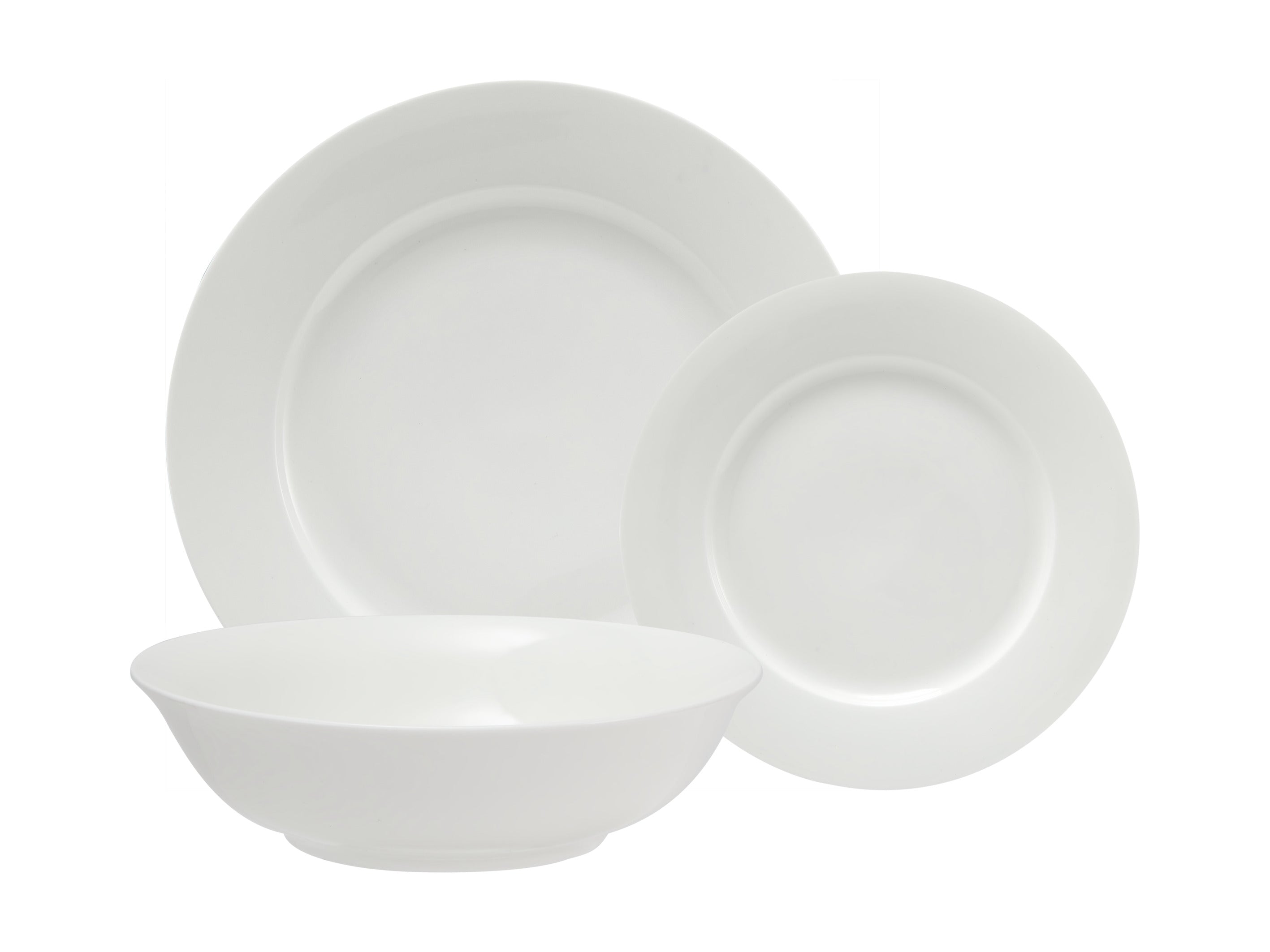 Maxwell & Williams White Basics Euro Rim Dinner Set 18pc Gift Boxed