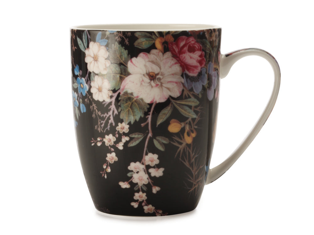 Maxwell & Williams William Kilburn Coupe Mug Midnight Blossom 400ml Gift Boxed